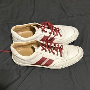 Bally White and Red Men's Sneakers